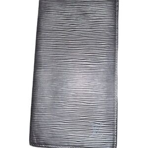 Louis Vuitton Black EPI Long Flip Wallet